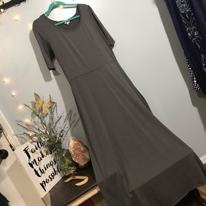 Gray LuLaRoe 2X maxi length